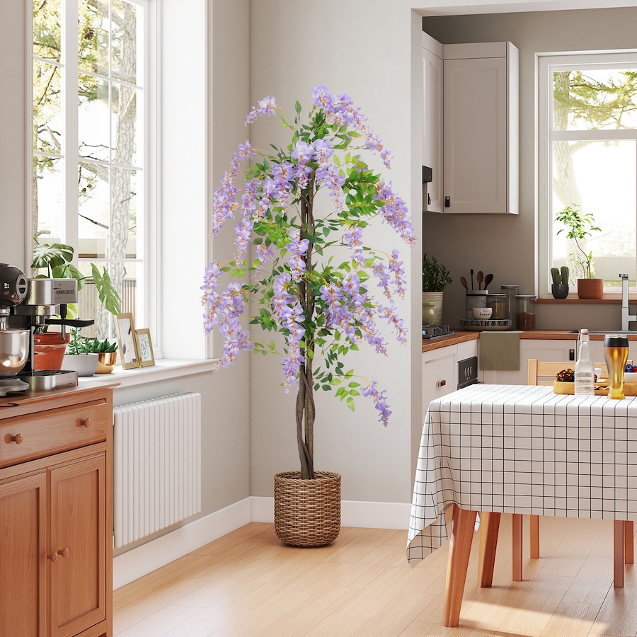 Image 917243_ALTMORE8.jpg, Product 917-243 / Price $101.84, HOMCOM 5.9FT Artificial Wisteria Tree with Natural Wood Purple from HOMCOM on TSC.ca's Home & Garden department