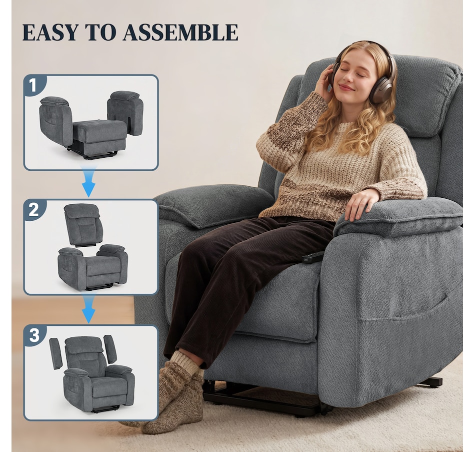 Image 917332_ALTMORE17.jpg, Product 917-332 / Price $539.99 - $549.99, HOMCOM Massage Power Lift Recliner Chair for Elderly Reclining Chair from HOMCOM on TSC.ca's Home & Garden department