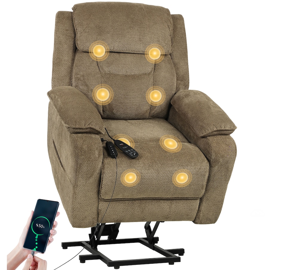 Image 917332_ST01.jpg, Product 917-332 / Price $539.99 - $549.99, HOMCOM Massage Power Lift Recliner Chair for Elderly Reclining Chair from HOMCOM on TSC.ca's Home & Garden department