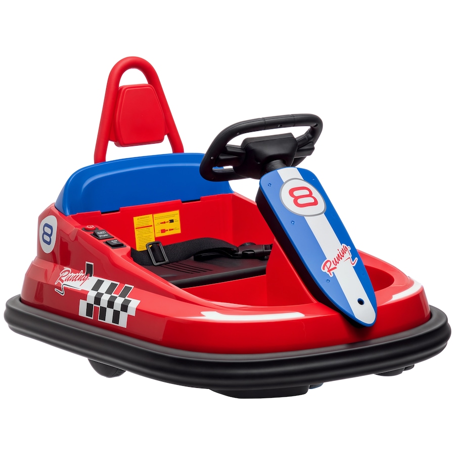 Image 917340.jpg, Product 917-340 / Price $132.99, Aosom 6V 360° Rotation Kids Bumper Car w/ Music, Horn and Lights Red from Aosom on TSC.ca's Toys & Hobbies department