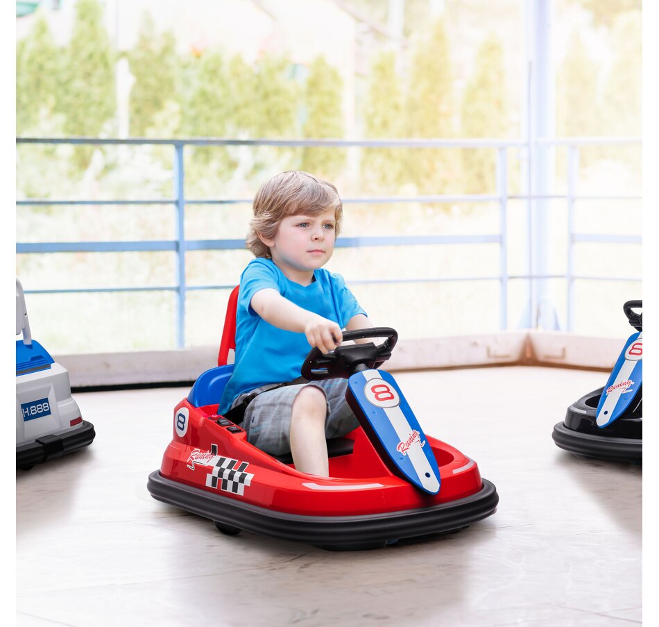 Image 917340_ALTMORE1.jpg, Product 917-340 / Price $129.99, Aosom 6V 360° Rotation Kids Bumper Car w/ Music, Horn and Lights Red from Aosom on TSC.ca's Toys & Hobbies department