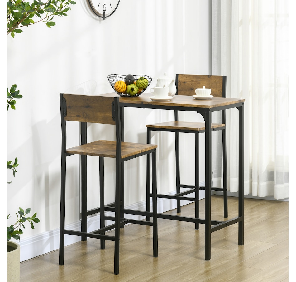 Image 917348_ALTMORE1.jpg, Product 917-348 / Price $134.99 - $139.99, HOMCOM Industrial Bar Table Set Counter Height 3 Piece for Small Space from HOMCOM on TSC.ca's Home & Garden department