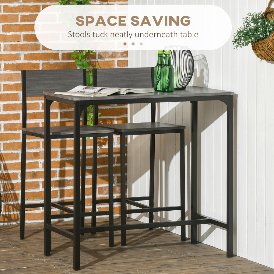 Image 917348_ALTMORE12.jpg, Product 917-348 / Price $144.99 - $149.99, HOMCOM Industrial Bar Table Set Counter Height 3 Piece for Small Space from HOMCOM on TSC.ca's Home & Garden department