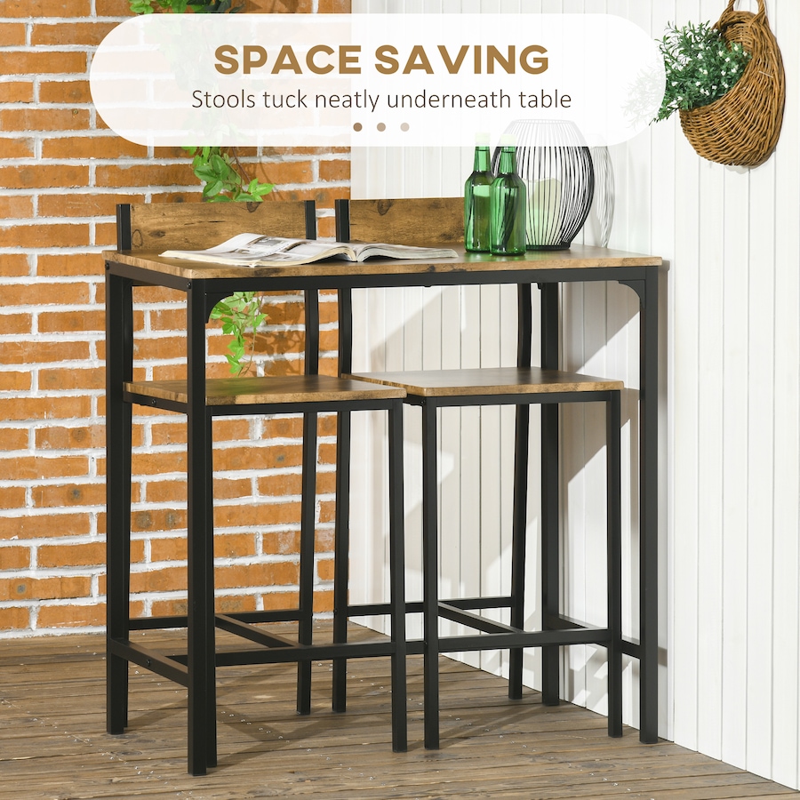 Image 917348_ALTMORE3.jpg, Product 917-348 / Price $144.99 - $149.99, HOMCOM Industrial Bar Table Set Counter Height 3 Piece for Small Space from HOMCOM on TSC.ca's Home & Garden department