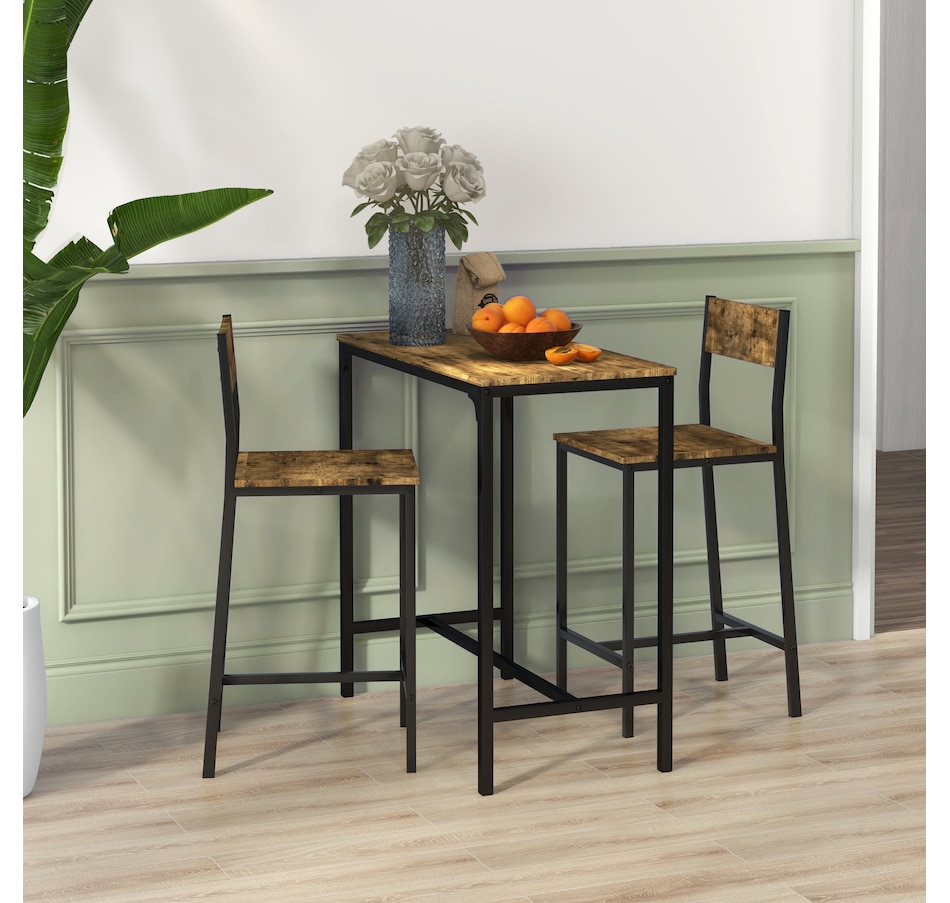 Image 917348_ALTMORE5.jpg, Product 917-348 / Price $134.99 - $139.99, HOMCOM Industrial Bar Table Set Counter Height 3 Piece for Small Space from HOMCOM on TSC.ca's Home & Garden department