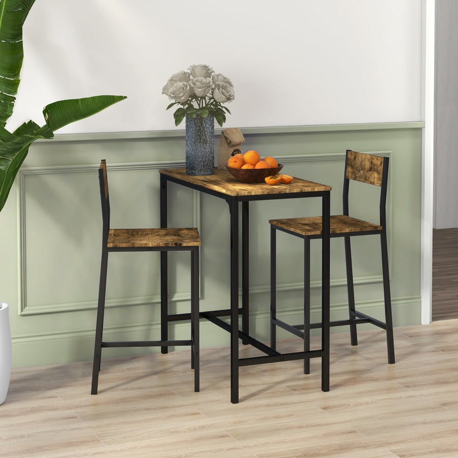 Image 917348_ALTMORE5.jpg, Product 917-348 / Price $144.99 - $149.99, HOMCOM Industrial Bar Table Set Counter Height 3 Piece for Small Space from HOMCOM on TSC.ca's Home & Garden department