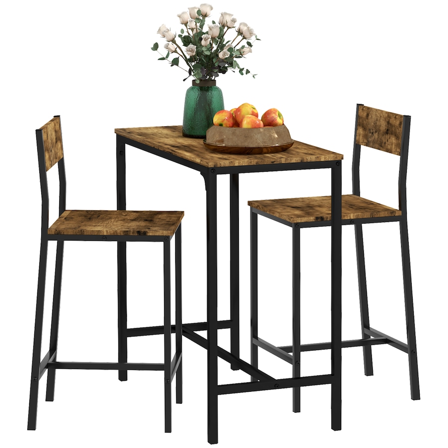 Image 917348_ST01.jpg, Product 917-348 / Price $144.99 - $149.99, HOMCOM Industrial Bar Table Set Counter Height 3 Piece for Small Space from HOMCOM on TSC.ca's Home & Garden department