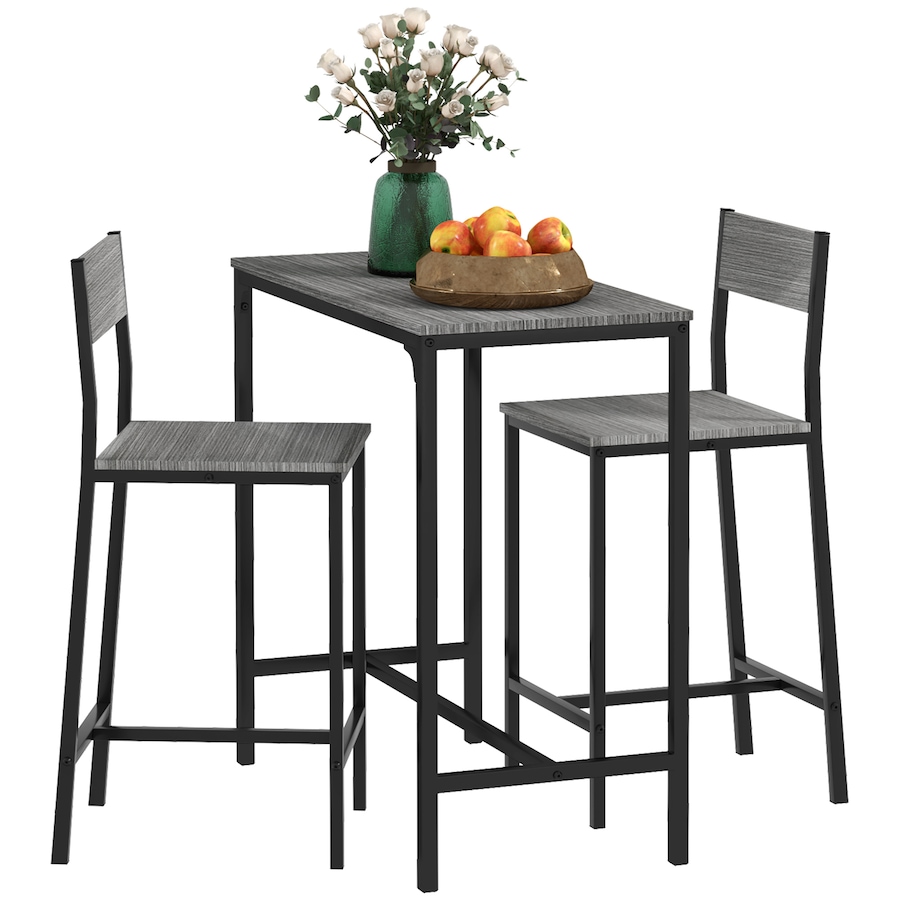Image 917348_ST02.jpg, Product 917-348 / Price $144.99 - $149.99, HOMCOM Industrial Bar Table Set Counter Height 3 Piece for Small Space from HOMCOM on TSC.ca's Home & Garden department