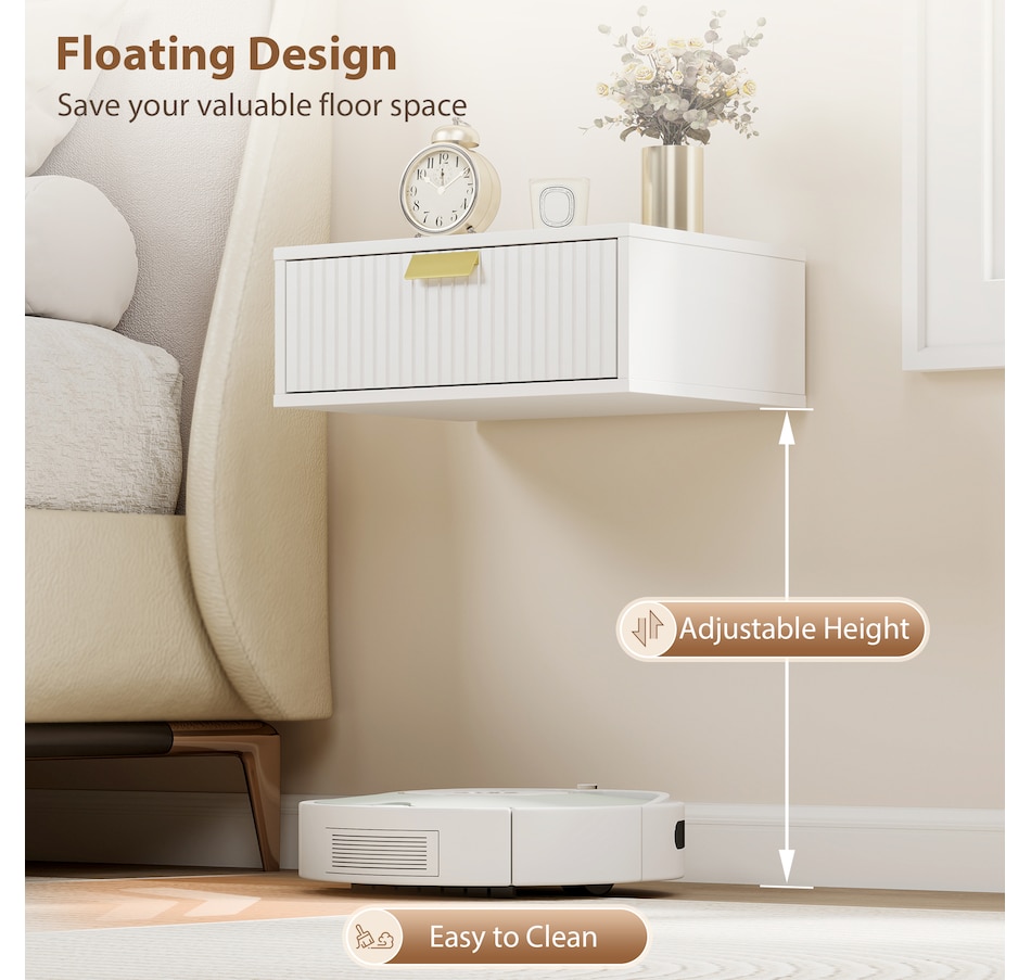 Image 917352_ALTMORE12.jpg, Product 917-352 / Price $82.99 - $84.99, HOMCOM Floating Nightstands Set of 2, Bedside Tables from HOMCOM on TSC.ca's Home & Garden department