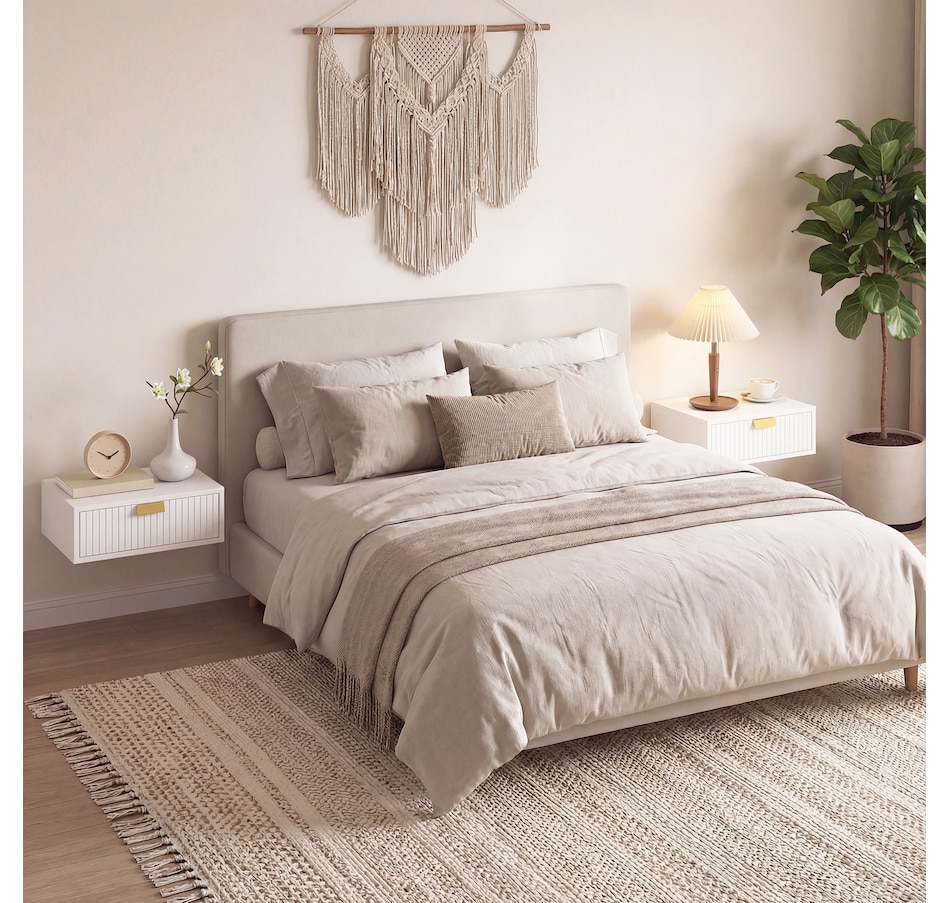 Image 917352_ALTMORE17.jpg, Product 917-352 / Price $82.99 - $84.99, HOMCOM Floating Nightstands Set of 2, Bedside Tables from HOMCOM on TSC.ca's Home & Garden department
