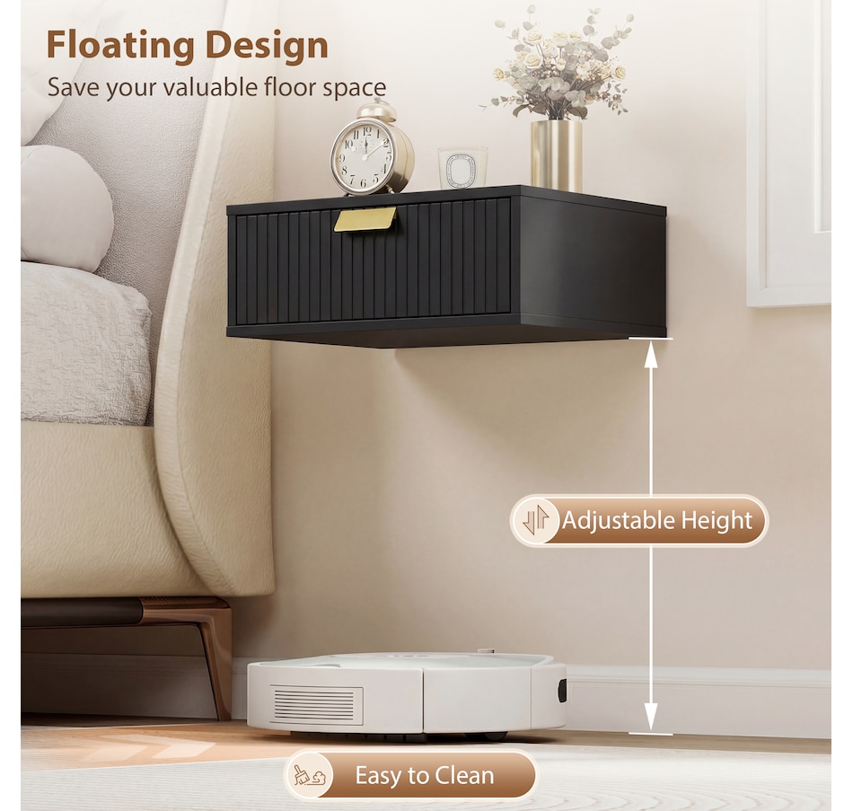 Image 917352_ALTMORE3.jpg, Product 917-352 / Price $82.99 - $84.99, HOMCOM Floating Nightstands Set of 2, Bedside Tables from HOMCOM on TSC.ca's Home & Garden department