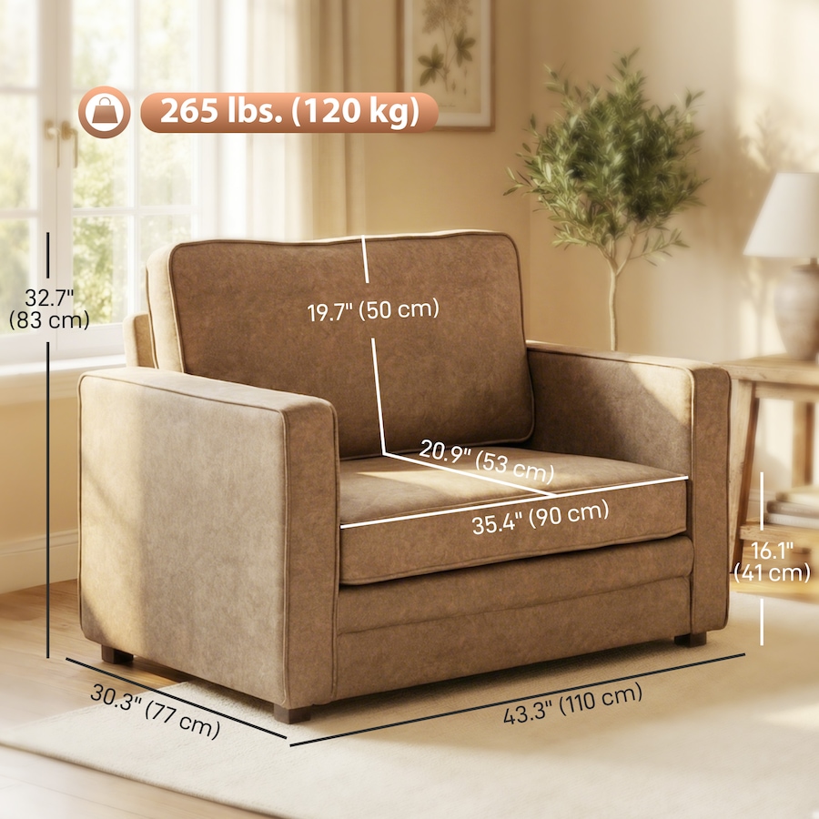 Image 917353_ALTMORE2.jpg, Product 917-353 / Price $267.99 - $309.99, HOMCOM Accent Chair, Upholstered Armchair with Wide Seat from HOMCOM on TSC.ca's Home & Garden department