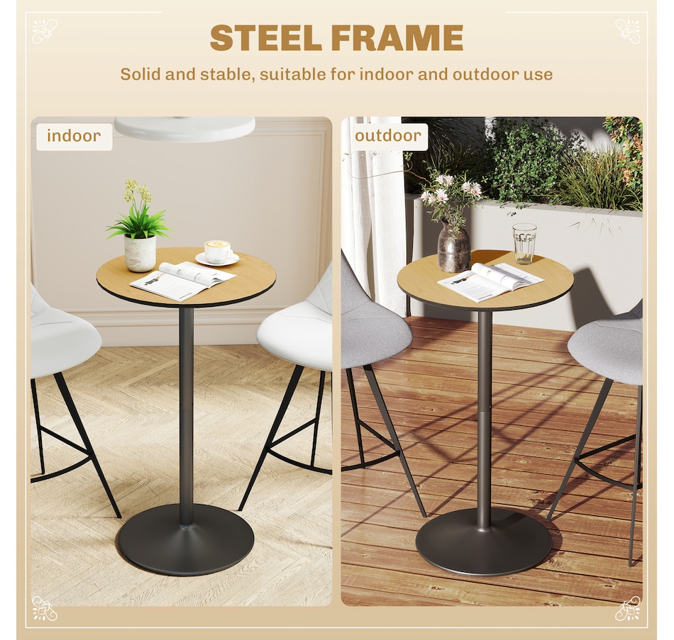 Image 917356_ALTMORE4.jpg, Product 917-356 / Price $94.99, HOMCOM Round Bar Table, 40.2 Inch Modern Bar Height Pub Table from HOMCOM on TSC.ca's Home & Garden department