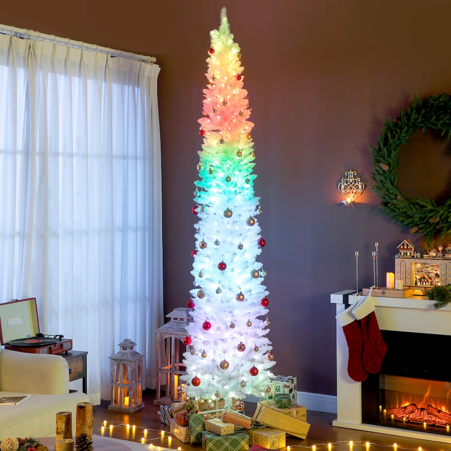 Image 917358_ALTMORE10.jpg, Product 917-358 / Price $104.99 - $129.99, HOMCOM Christmas Tree with DIY Synchronized LEDs, Xmas Tree from HOMCOM on TSC.ca's Home & Garden department