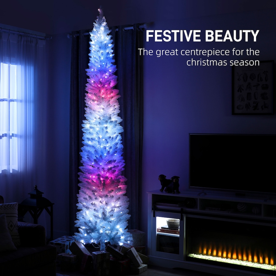 Image 917358_ALTMORE12.jpg, Product 917-358 / Price $104.99 - $129.99, HOMCOM Christmas Tree with DIY Synchronized LEDs, Xmas Tree from HOMCOM on TSC.ca's Home & Garden department