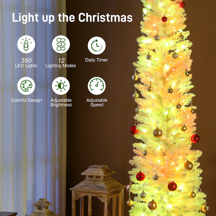 Image 917358_ALTMORE13.jpg, Product 917-358 / Price $104.99 - $129.99, HOMCOM Christmas Tree with DIY Synchronized LEDs, Xmas Tree from HOMCOM on TSC.ca's Home & Garden department