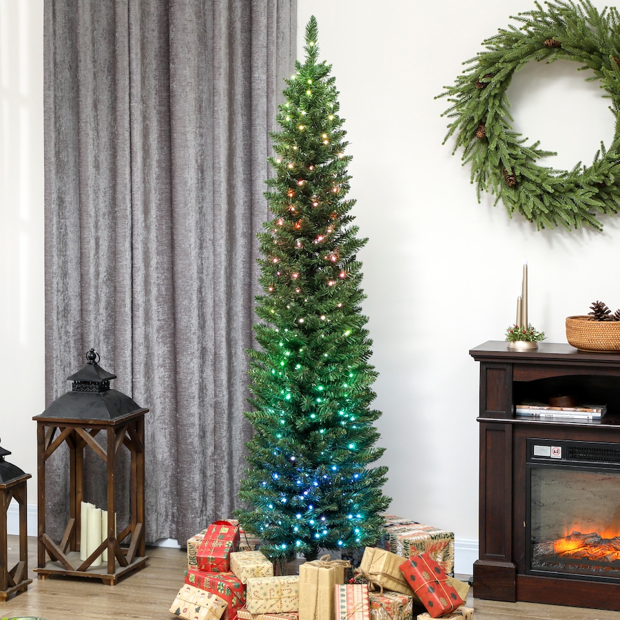 Image 917358_ALTMORE18.jpg, Product 917-358 / Price $104.99 - $129.99, HOMCOM Christmas Tree with DIY Synchronized LEDs, Xmas Tree from HOMCOM on TSC.ca's Home & Garden department