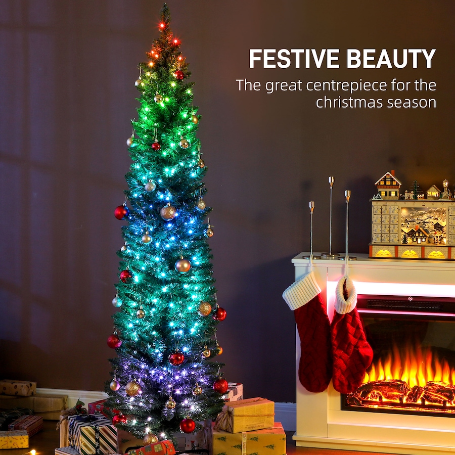 Image 917358_ALTMORE20.jpg, Product 917-358 / Price $104.99 - $129.99, HOMCOM Christmas Tree with DIY Synchronized LEDs, Xmas Tree from HOMCOM on TSC.ca's Home & Garden department