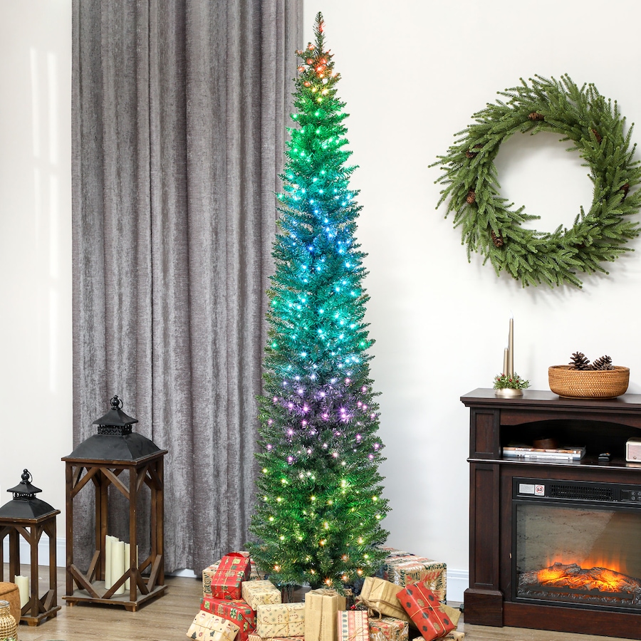 Image 917358_ALTMORE34.jpg, Product 917-358 / Price $104.99 - $129.99, HOMCOM Christmas Tree with DIY Synchronized LEDs, Xmas Tree from HOMCOM on TSC.ca's Home & Garden department