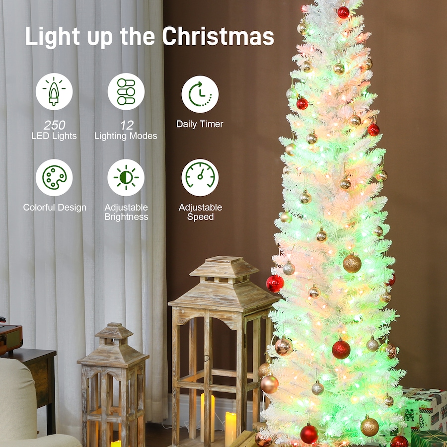Image 917358_ALTMORE4.jpg, Product 917-358 / Price $104.99 - $129.99, HOMCOM Christmas Tree with DIY Synchronized LEDs, Xmas Tree from HOMCOM on TSC.ca's Home & Garden department