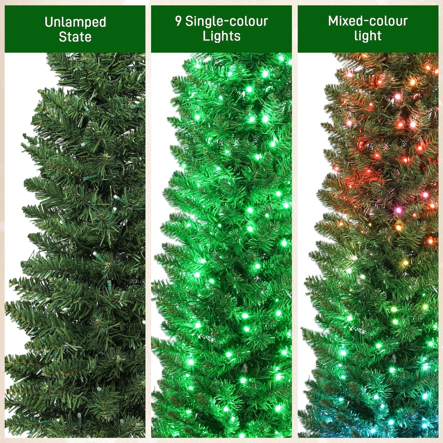 Image 917358_ALTMORE40.jpg, Product 917-358 / Price $104.99 - $129.99, HOMCOM Christmas Tree with DIY Synchronized LEDs, Xmas Tree from HOMCOM on TSC.ca's Home & Garden department