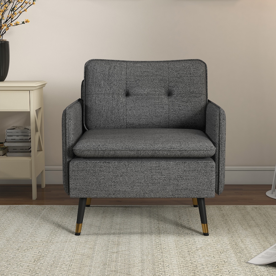 Image 917361_ALTMORE14.jpg, Product 917-361 / Price $151.99 - $184.99, HOMCOM Modern Accent Chair, Fabric Armchair w/ Wide Lounge Seat, Steel Legs from HOMCOM on TSC.ca's Home & Garden department