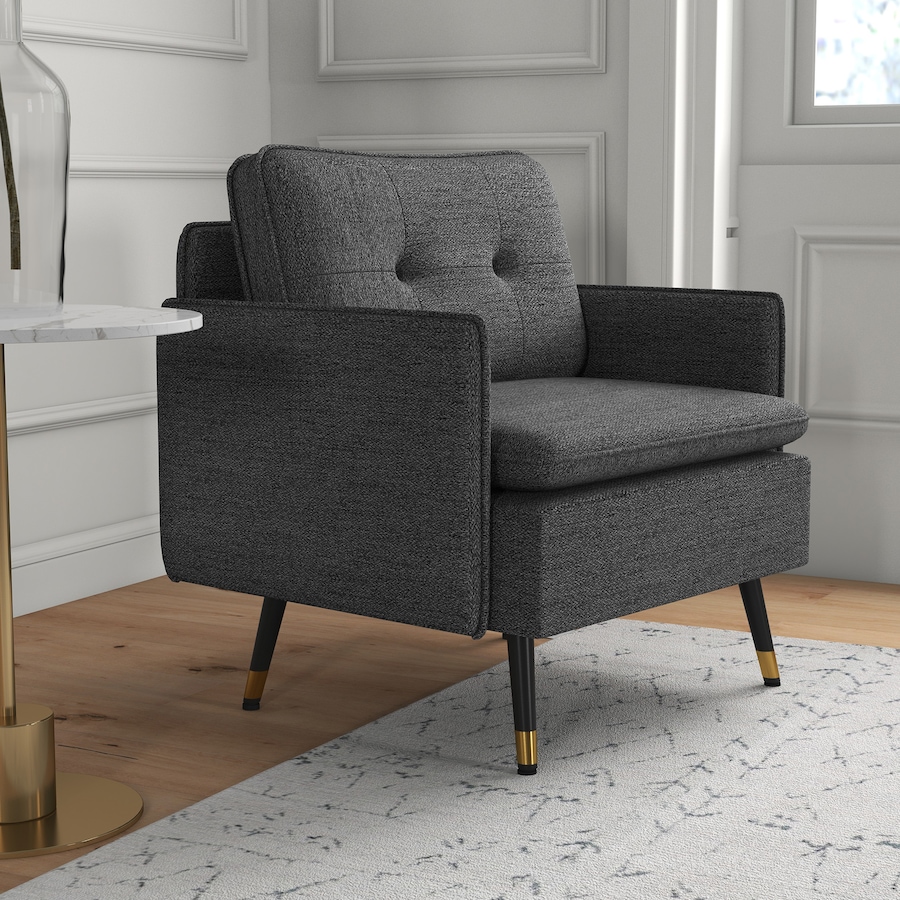 Image 917361_ALTMORE15.jpg, Product 917-361 / Price $151.99 - $184.99, HOMCOM Modern Accent Chair, Fabric Armchair w/ Wide Lounge Seat, Steel Legs from HOMCOM on TSC.ca's Home & Garden department