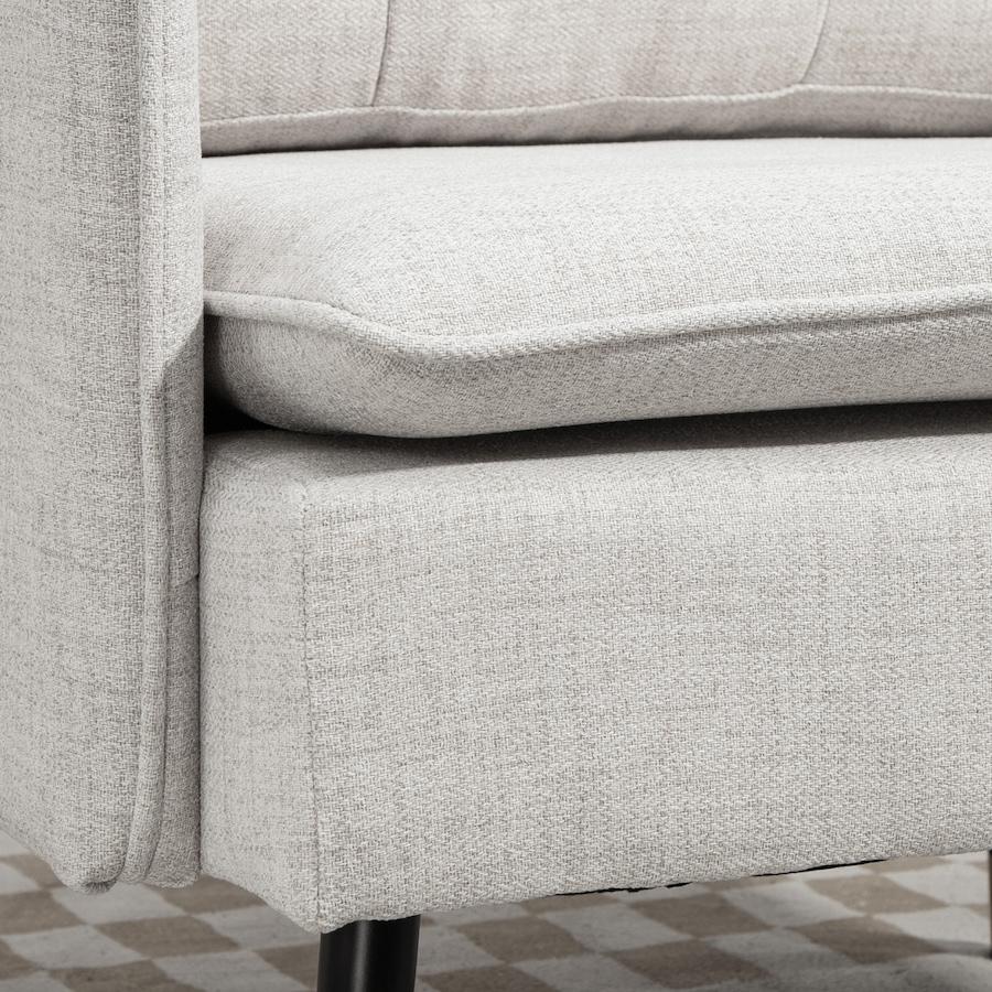 Image 917361_ALTMORE32.jpg, Product 917-361 / Price $151.99 - $184.99, HOMCOM Modern Accent Chair, Fabric Armchair w/ Wide Lounge Seat, Steel Legs from HOMCOM on TSC.ca's Home & Garden department