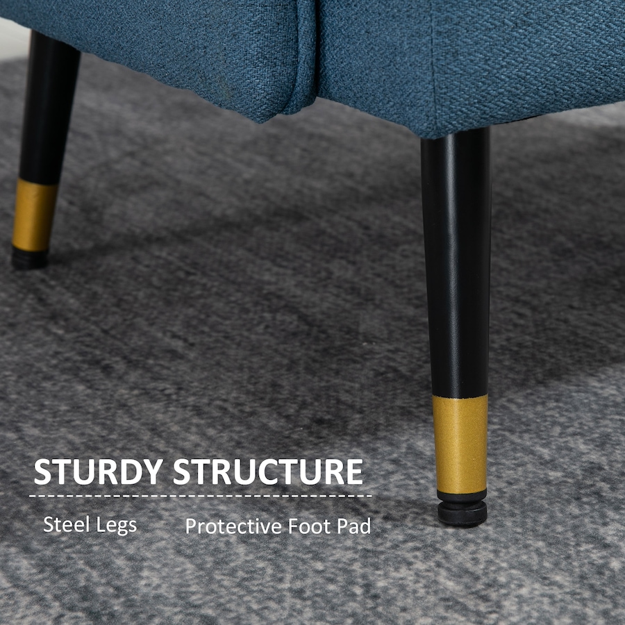 Image 917361_ALTMORE4.jpg, Product 917-361 / Price $151.99 - $184.99, HOMCOM Modern Accent Chair, Fabric Armchair w/ Wide Lounge Seat, Steel Legs from HOMCOM on TSC.ca's Home & Garden department