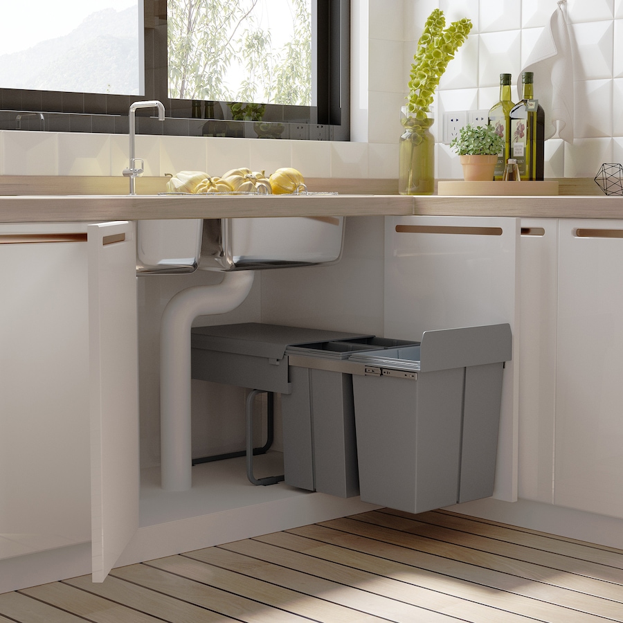 Image 917367_ALTMORE1.jpg, Product 917-367 / Price $119.99 - $126.99, HOMCOM 10.6 Gal (40 L) Pull Out Trash Can, Kitchen Garbage Bin from HOMCOM on TSC.ca's Kitchen department