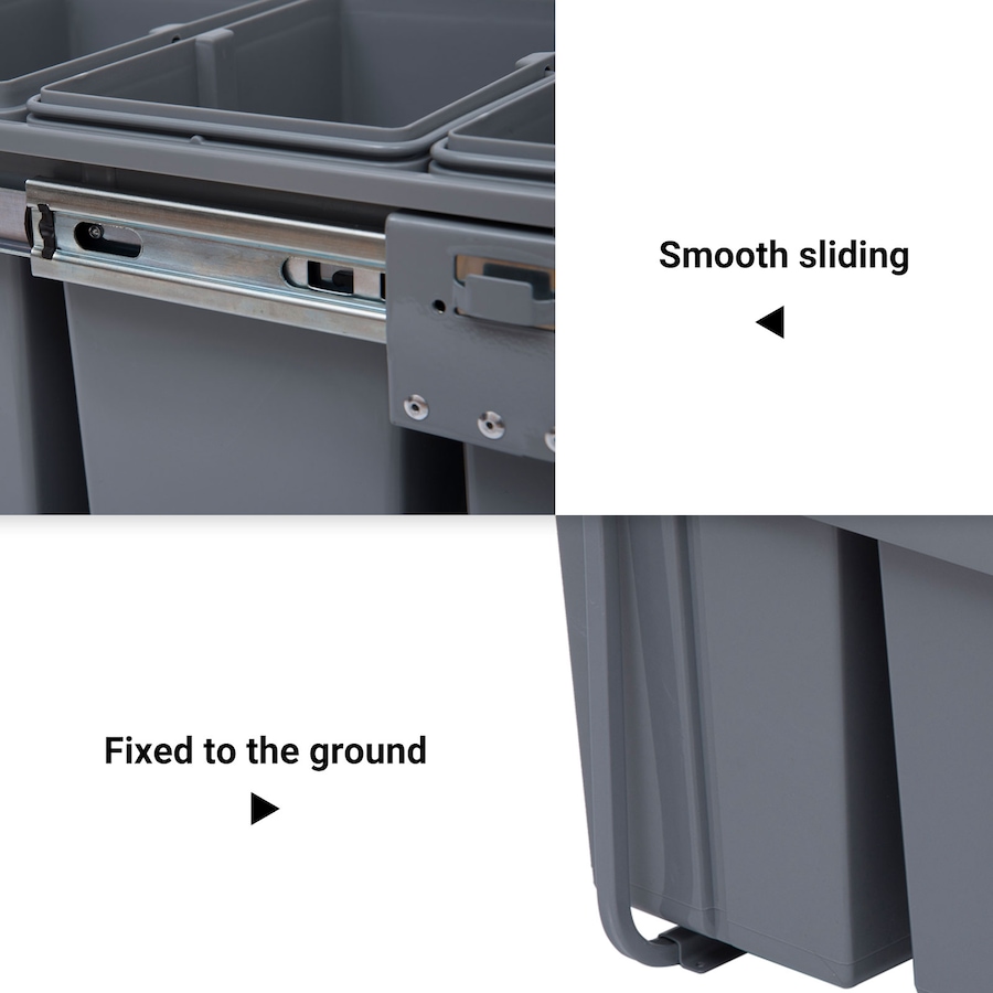 Image 917367_ALTMORE5.jpg, Product 917-367 / Price $119.99 - $126.99, HOMCOM 10.6 Gal (40 L) Pull Out Trash Can, Kitchen Garbage Bin from HOMCOM on TSC.ca's Kitchen department