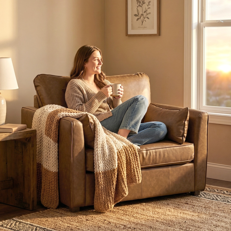 Image 917371_ALTMORE15.jpg, Product 917-371 / Price $329.79, HOMCOM Accent Chair, PU Leather Upholstered Armchair with Wide Seat from HOMCOM on TSC.ca's Home & Garden department