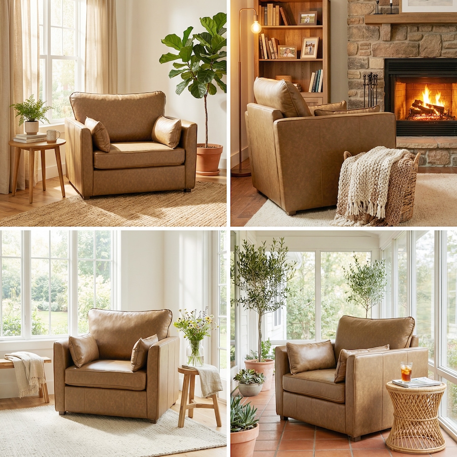 Image 917371_ALTMORE16.jpg, Product 917-371 / Price $329.79, HOMCOM Accent Chair, PU Leather Upholstered Armchair with Wide Seat from HOMCOM on TSC.ca's Home & Garden department