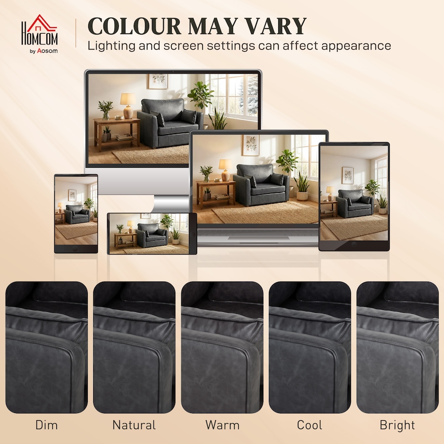Image 917371_ALTMORE5.jpg, Product 917-371 / Price $329.79, HOMCOM Accent Chair, PU Leather Upholstered Armchair with Wide Seat from HOMCOM on TSC.ca's Home & Garden department