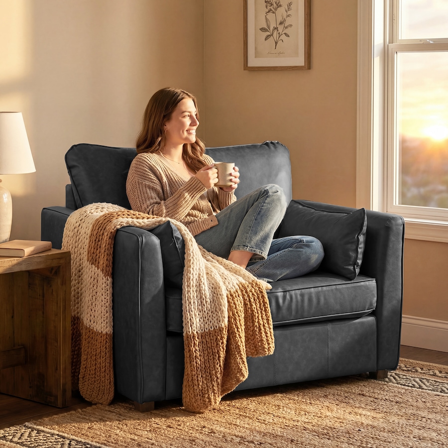 Image 917371_ALTMORE6.jpg, Product 917-371 / Price $329.79, HOMCOM Accent Chair, PU Leather Upholstered Armchair with Wide Seat from HOMCOM on TSC.ca's Home & Garden department