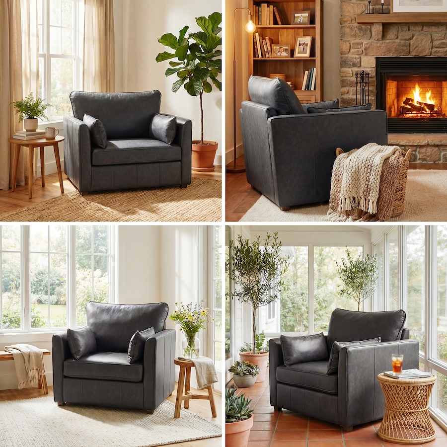 Image 917371_ALTMORE7.jpg, Product 917-371 / Price $329.79, HOMCOM Accent Chair, PU Leather Upholstered Armchair with Wide Seat from HOMCOM on TSC.ca's Home & Garden department