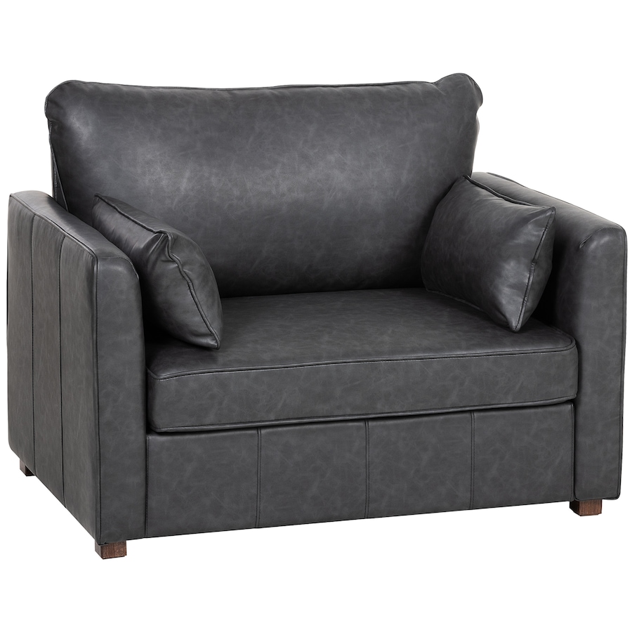 Image 917371_ST01.jpg, Product 917-371 / Price $329.79, HOMCOM Accent Chair, PU Leather Upholstered Armchair with Wide Seat from HOMCOM on TSC.ca's Home & Garden department
