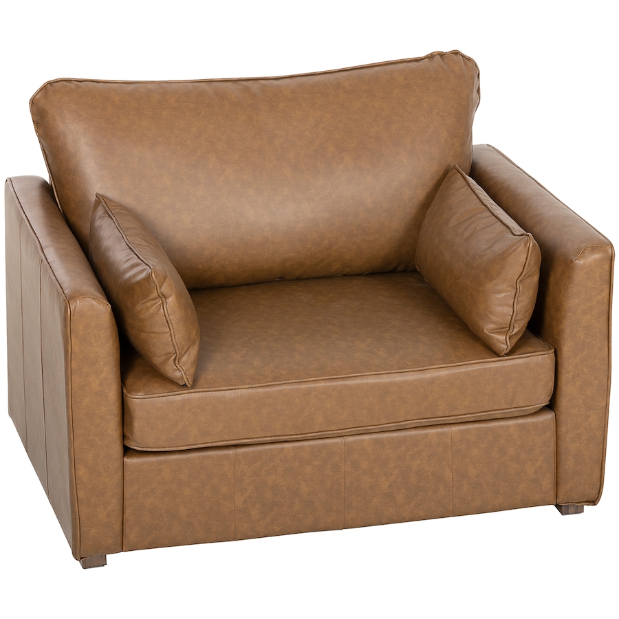 Image 917371_ST02.jpg, Product 917-371 / Price $329.79, HOMCOM Accent Chair, PU Leather Upholstered Armchair with Wide Seat from HOMCOM on TSC.ca's Home & Garden department