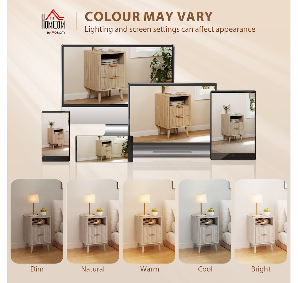 Image 917372_ALTMORE7.jpg, Product 917-372 / Price $199.99 - $209.99, HOMCOM Nightstands Set of 2, Bedside Tables with Charging Station from HOMCOM on TSC.ca's Home & Garden department
