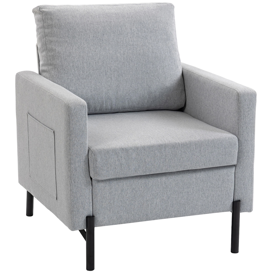 Image 917374_ST01.jpg, Product 917-374 / Price $159.99 - $189.99, HOMCOM Accent Chair Modern Upholstered Armchair w/ Side Pockets from HOMCOM on TSC.ca's Home & Garden department