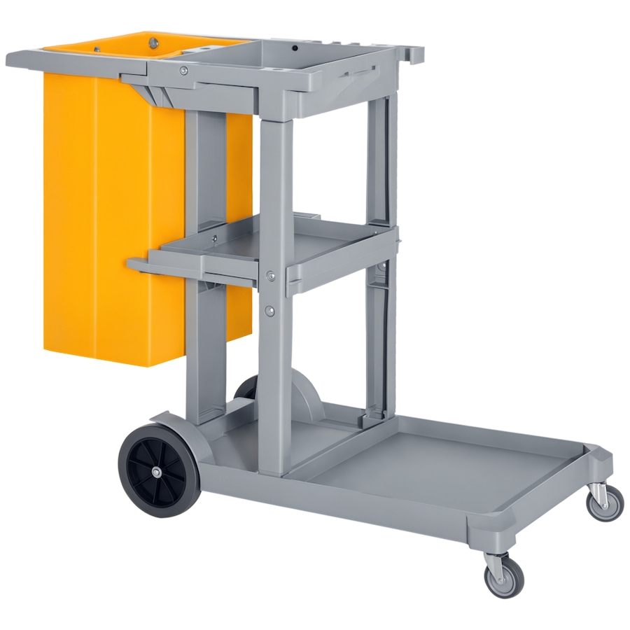 Image 917375_ST02.jpg, Product 917-375 / Price $102.99 - $116.99, HOMCOM Janitorial Cart on Wheels, Cleaning Cart with Rubbish Bag from HOMCOM on TSC.ca's Home & Garden department