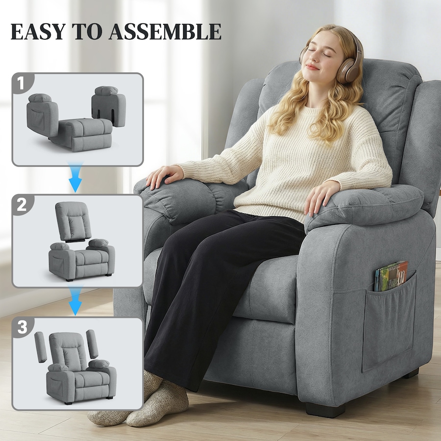 Image 917386_ALTMORE17.jpg, Product 917-386 / Price $379.99 - $399.99, HOMCOM Massage Recliner Chair with Quiet Motor Pet-Friendly Fabric from HOMCOM on TSC.ca's Home & Garden department