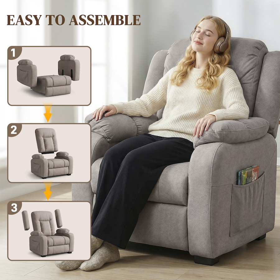 Image 917386_ALTMORE25.jpg, Product 917-386 / Price $379.99 - $399.99, HOMCOM Massage Recliner Chair with Quiet Motor Pet-Friendly Fabric from HOMCOM on TSC.ca's Home & Garden department