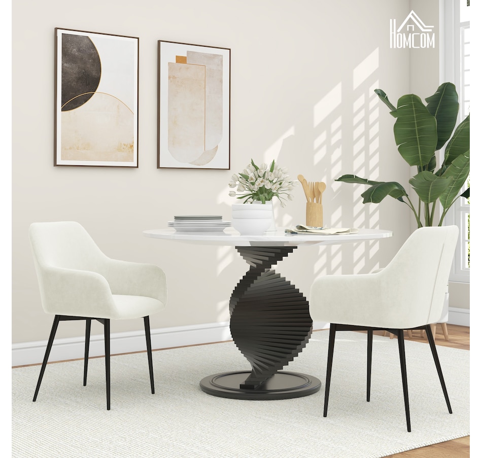 Image 917398_ALTMORE1.jpg, Product 917-398 / Price $194.99 - $199.99, HOMCOM Dining Chairs Set of 2, Upholstered Kitchen Chairs with Backrest from HOMCOM on TSC.ca's Home & Garden department