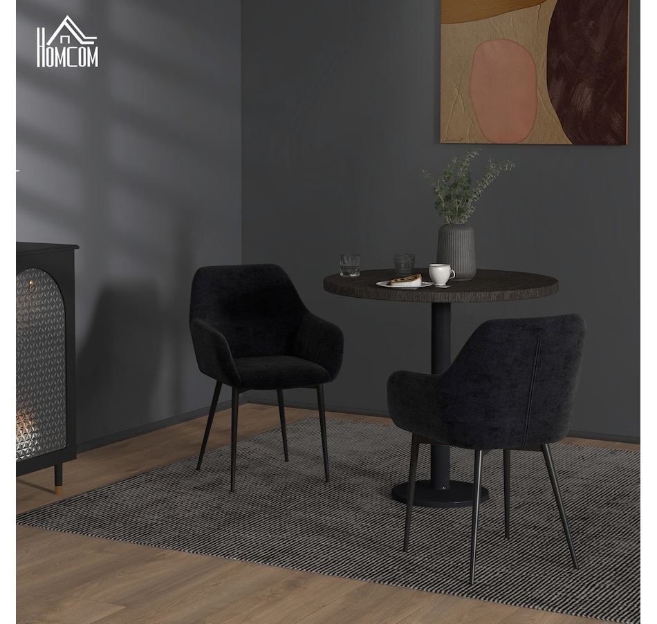Image 917398_ALTMORE10.jpg, Product 917-398 / Price $194.99 - $199.99, HOMCOM Dining Chairs Set of 2, Upholstered Kitchen Chairs with Backrest from HOMCOM on TSC.ca's Home & Garden department