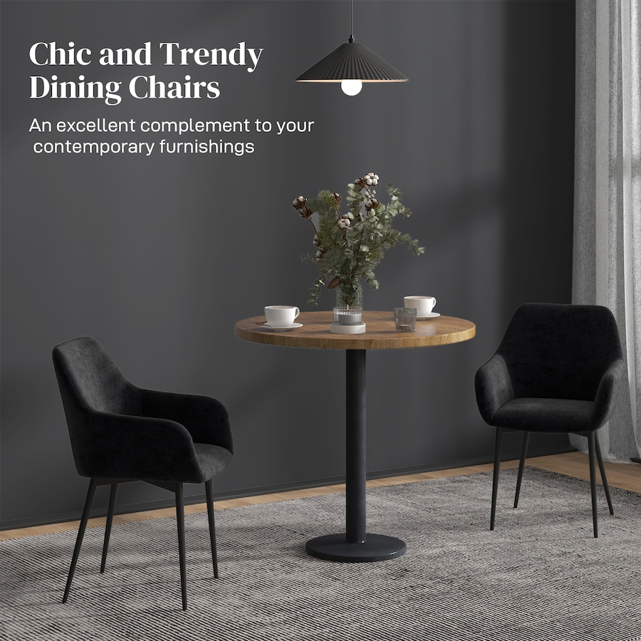 Image 917398_ALTMORE12.jpg, Product 917-398 / Price $204.99 - $209.99, HOMCOM Dining Chairs Set of 2, Upholstered Kitchen Chairs with Backrest from HOMCOM on TSC.ca's Home & Garden department
