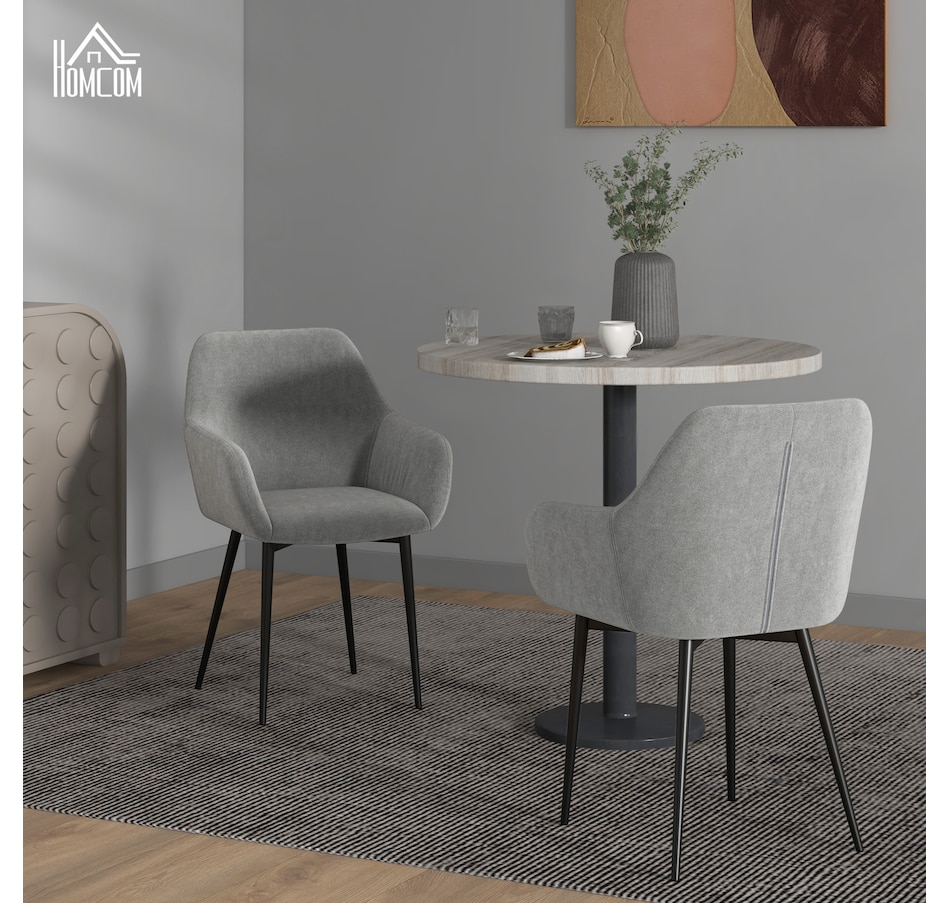 Image 917398_ALTMORE18.jpg, Product 917-398 / Price $194.99 - $199.99, HOMCOM Dining Chairs Set of 2, Upholstered Kitchen Chairs with Backrest from HOMCOM on TSC.ca's Home & Garden department