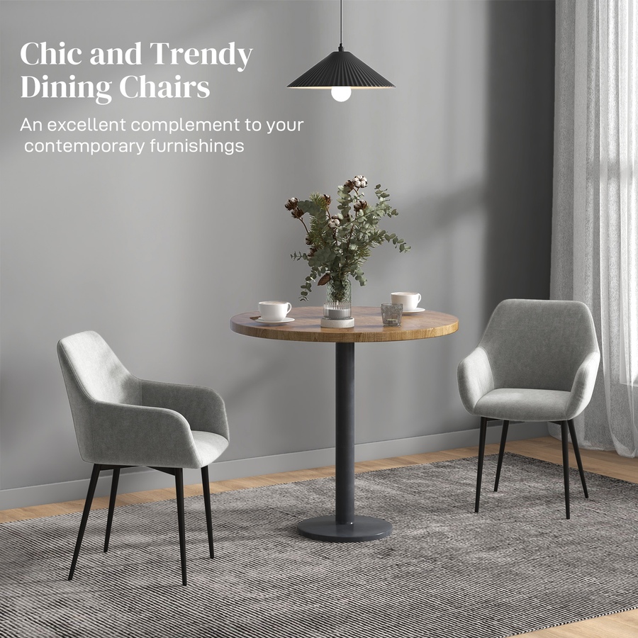 Image 917398_ALTMORE20.jpg, Product 917-398 / Price $204.99 - $209.99, HOMCOM Dining Chairs Set of 2, Upholstered Kitchen Chairs with Backrest from HOMCOM on TSC.ca's Home & Garden department