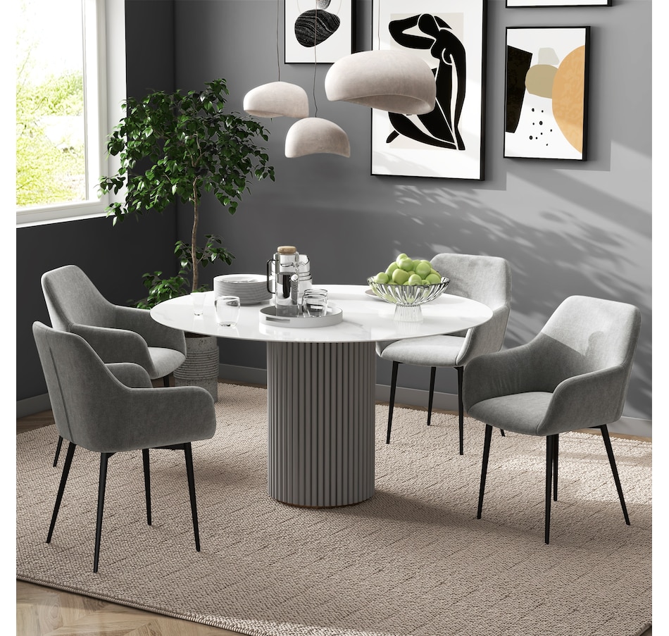 Image 917398_ALTMORE23.jpg, Product 917-398 / Price $194.99 - $199.99, HOMCOM Dining Chairs Set of 2, Upholstered Kitchen Chairs with Backrest from HOMCOM on TSC.ca's Home & Garden department
