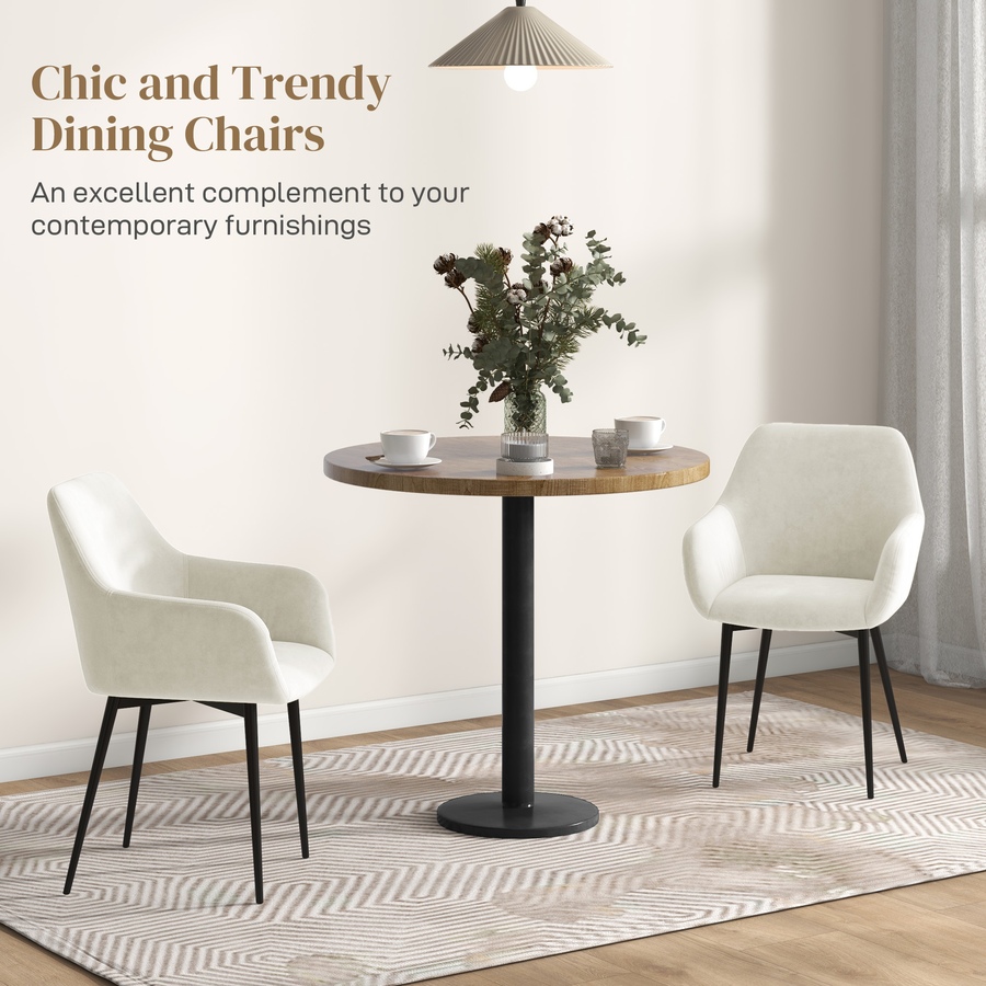 Image 917398_ALTMORE3.jpg, Product 917-398 / Price $204.99 - $209.99, HOMCOM Dining Chairs Set of 2, Upholstered Kitchen Chairs with Backrest from HOMCOM on TSC.ca's Home & Garden department